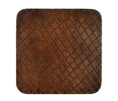 Lot 974 - A 19TH CENTURY WALNUT RIDDLE BOARD