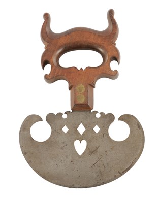 Lot 761 - A 19TH CENTURY COUNTRY HOUSE HERB CHOPPER