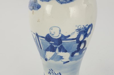 Lot 172 - A MATCHED PAIR OF CHINESE BLUE AND WHITE PORCELAIN VASES