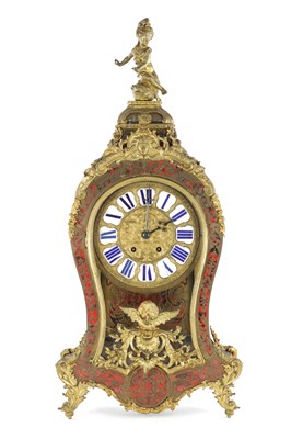 Lot 1509 - A LARGE 19TH CENTURY FRENCH TORTOISESHELL BOULLE BRACKET CLOCK