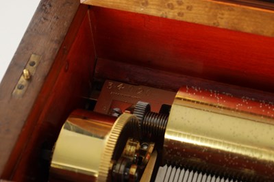 Lot 688 - A MID 19TH CENTURY DUCOMMUN-GIROD FORTE PIANO KEY WOUND CYLINDER MUSIC BOX