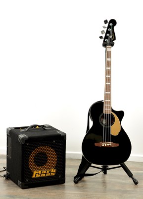 Lot 700 - A FENDER PRECISION ACOUSTIC ELECTRIC BASS GUITAR