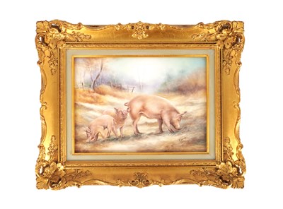 Lot 52 - A MODERN BRONTE PORCELAIN RECTANGULAR CERAMIC PLAQUE