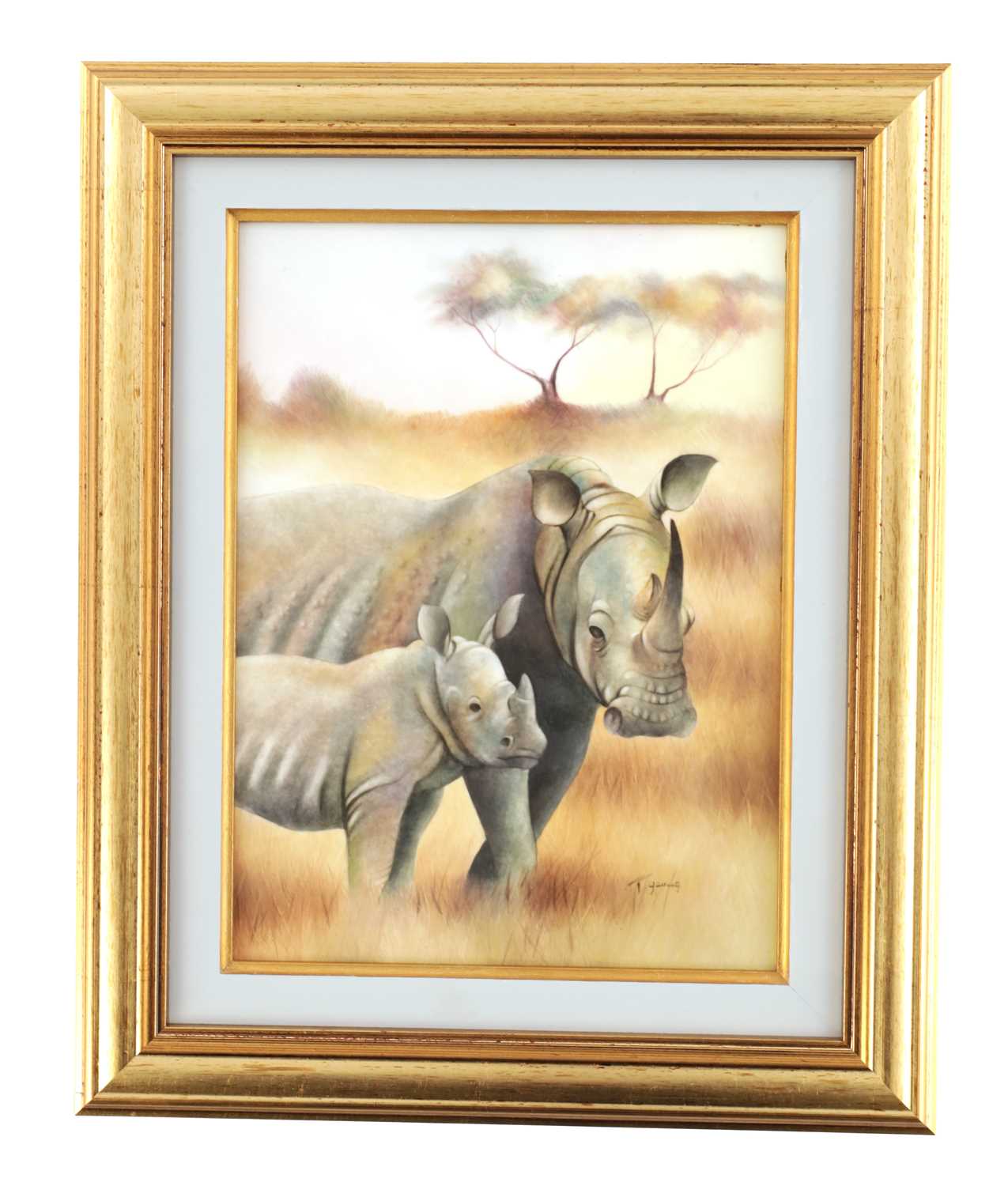 Lot 54 - A MODERN LIMITED EDITION BRONTE PORCELAIN RECTANGULAR CERAMIC PLAQUE