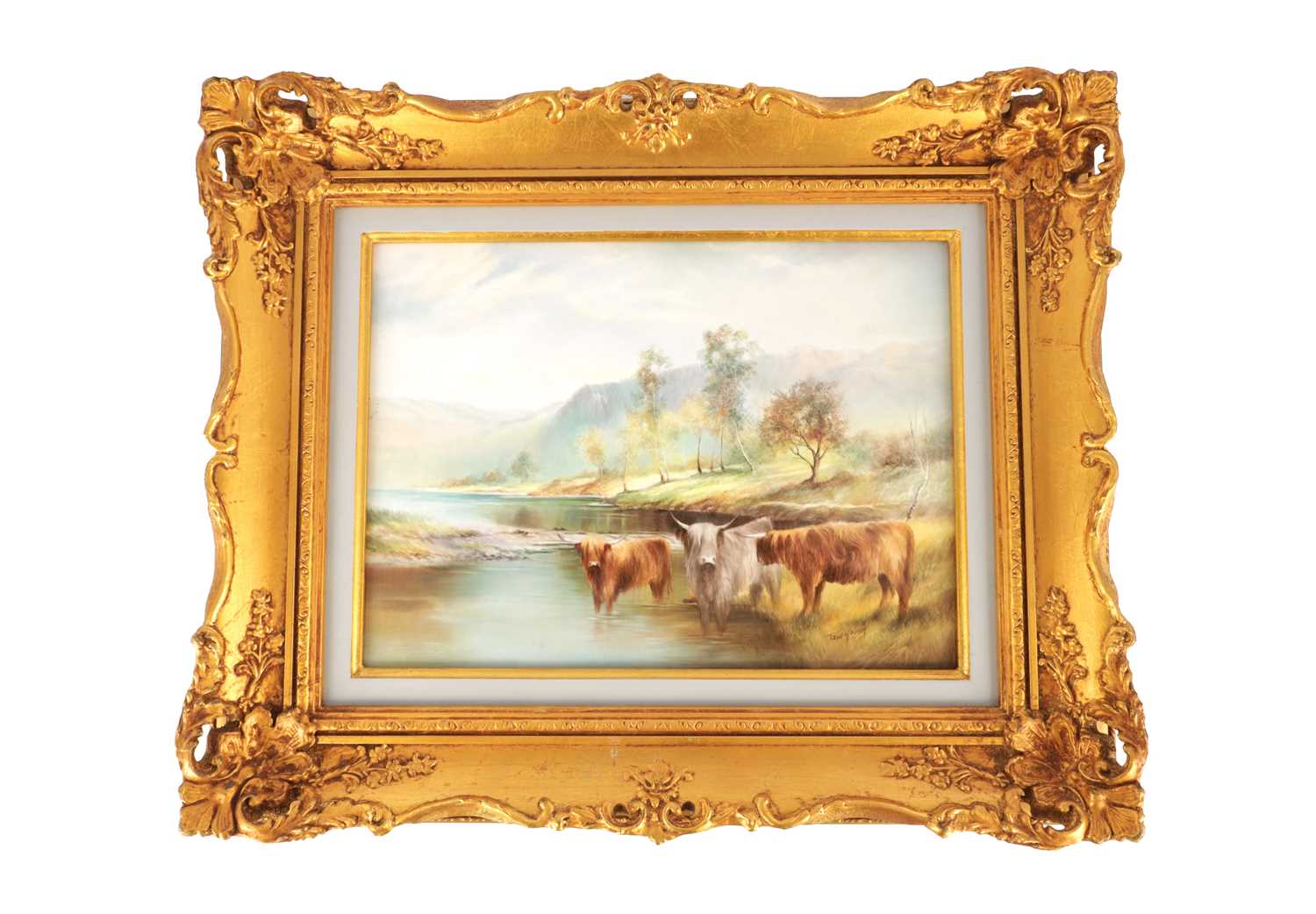 Lot 65 - A MODERN BRONTE PORCELAIN RECTANGULAR CERAMIC PLAQUE