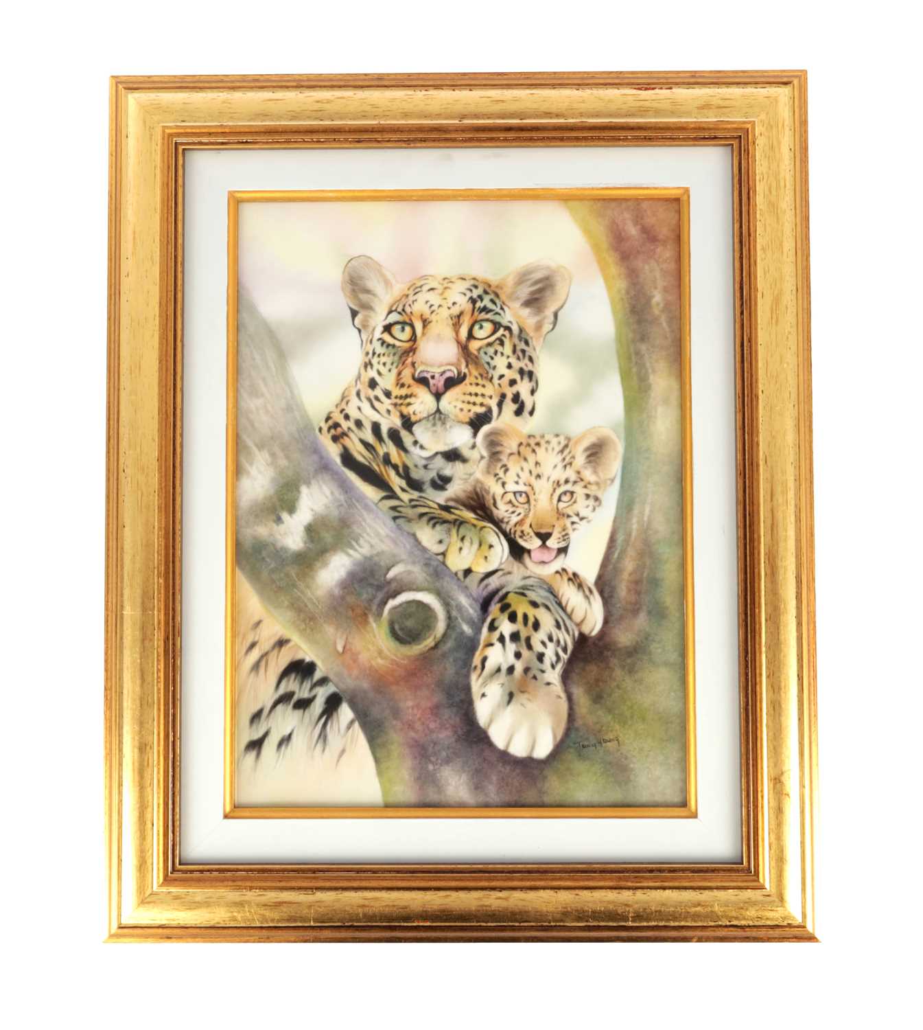 Lot 45 - A MODERN LIMITED EDITION BRONTE PORCELAIN RECTANGULAR CERAMIC PLAQUE