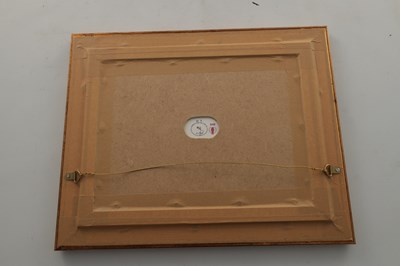 Lot 55 - A MODERN LIMITED EDITION BRONTE PORCELAIN RECTANGULAR CERAMIC PLAQUE