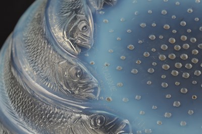 Lot 6 - R LALIQUE, A CLEAR ‘POISSONS’ GLASS BOWL
