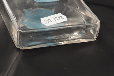 Lot 3 - A RENE LALIQUE 'D'HERAUD' SQUARE CLEAR GLASS PERFUME BOTTLE
