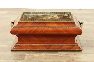 Lot 1729 - A 19TH CENTURY FRENCH KINGWOOD PARQUETRY TABLE JARDINIERE