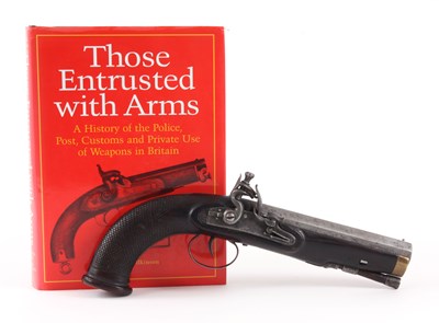 Lot 196 - AN EARLY 19TH CENTURY 40 BORE FLINTLOCK PISTOL...