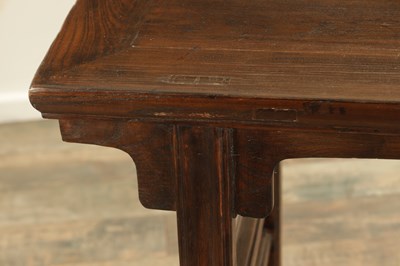 Lot 152 - A PAIR OF 19TH CENTURY STYLE ELM CHINESE ALTER TABLES