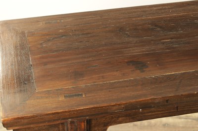 Lot 152 - A PAIR OF 19TH CENTURY STYLE ELM CHINESE ALTER TABLES