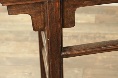 Lot 152 - A PAIR OF 19TH CENTURY STYLE ELM CHINESE ALTER TABLES