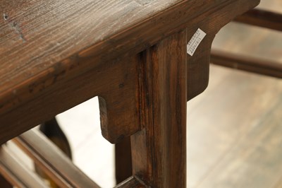Lot 152 - A PAIR OF 19TH CENTURY STYLE ELM CHINESE ALTER TABLES