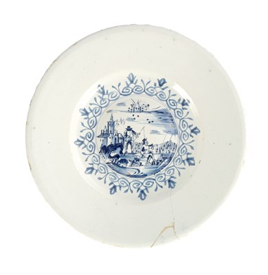 Lot 116 - A LATE 17TH / EARLY 18TH CENTURY DELFT CHARGER