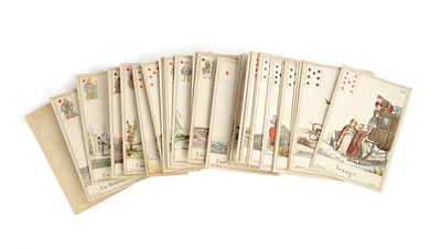 Lot 766 - B.P.GRIMAUD, FRENCH, THE BOOK OF DESTINY, SET OF 33 PLAYING CARDS