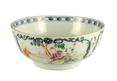 Lot 282 - A 19TH CENTURY CHINESE EXPORT FAMILLE ROSE BOWL