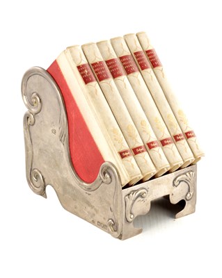 Lot 718 - LONGFELLOW THE COMPLETE POETICAL WORKS IN SILVER BOOK TROUGH