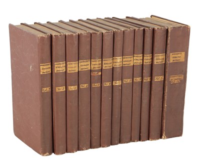 Lot 715 - SOWERBY’S ENGLISH BOTANY IN TWELVE VOLUMES WITH COLOURED PLATE ILLUSTRATIONS