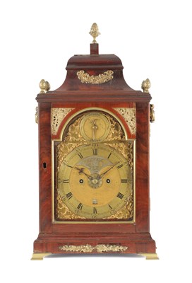 Lot 1590 - JOHN TAYLOR, LONDON. A GEORGE III EIGHT-DAY MAHOGANY VERGE BRACKET CLOCK