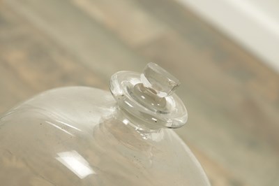 Lot 22 - A SET OF SIX GEORGIAN CLEAR GLASS BOTTLES