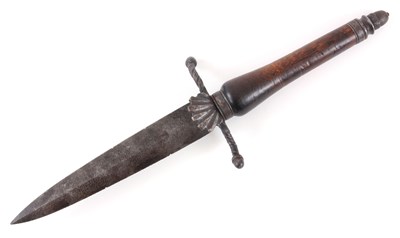 Lot 206 - A 17TH CENTURY CONTINENTAL PLUG BAYONET...
