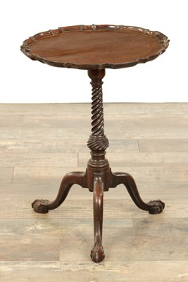 Lot 1313 - A GOOD MID 18TH CENTURY MAHOGANY TRIPOD TABLE