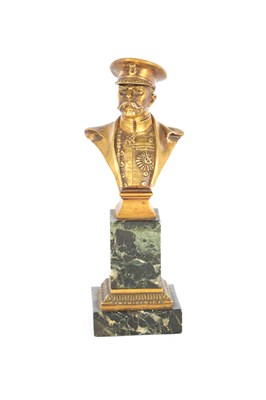 Lot 939 - EDOUARD DROUOT, (1859-1945). A LATE 19TH CENTURY FRENCH GILT BRONZE BUST