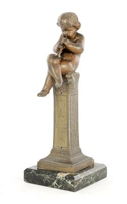 Lot 729 - A LATE 19TH CENTURY BRONZED ART METAL SCULPTURE