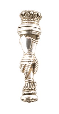 Lot 491 - A VICTORIAN SILVER SCENT BOTTLE / VINAIGRETTE