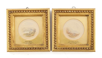 Lot 1066 - JOHN RICHARDSON, R.I. (1846-1893) A PAIR OF 19TH CENTURY MINIATURE WATERCOLOURS