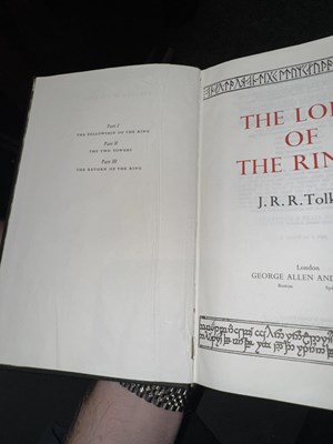Lot 716 - J.R.R TOLKIEN - TWO COPIES 'THE LORD OF THE RINGS'