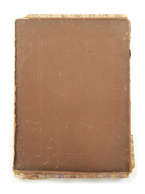 Lot 712 - A 19TH CENTURY LEATHER BOUND ATLAS OF INDIA
