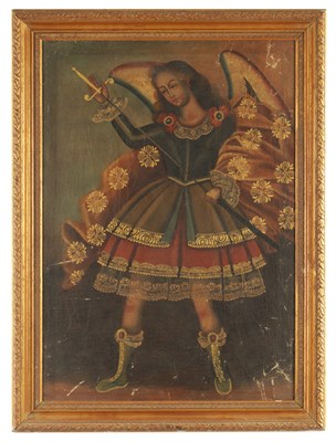 Lot 1030 - 19TH CENTURY OIL ON CANVAS BOARD
