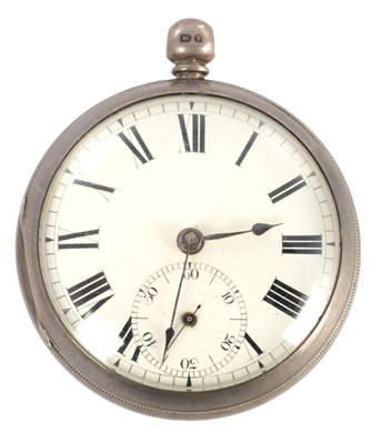 Lot 1422 - T & W STRIPLING, LICHFIELD. A SILVER CASED MASSEY 1 FUSEE POCKET WATCH