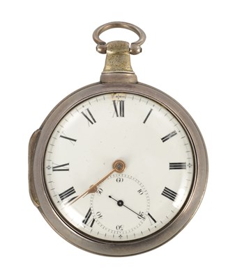 Lot 1432 - LITHERLAND & CO. LIVERPOOL. A SILVER PAIR CASED FUSEE POCKET WATCH