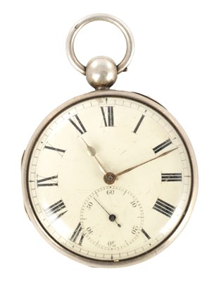Lot 1426 - LITHERLAND & DAVIES, LIVERPOOL. A SILVER PAIR CASED POCKET WATCH