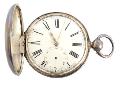 Lot 1443 - JOHN GALLOWAY, LONDON. A SILVER CASED FUSEE POCKET WATCH