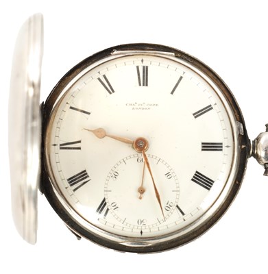 Lot 1279 - CHARLES JOHN COPE, LONDON. A SILVER CASED FUSEE POCKET WATCH
