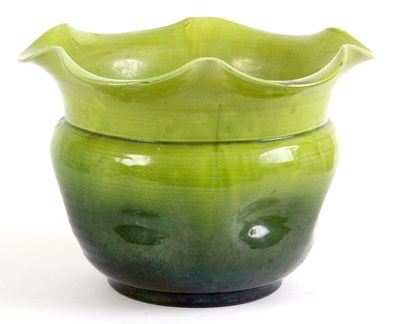 Lot 22 - A LATE 19TH CENTURY GREEN BRETBY JARDINIERE...