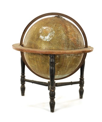 Lot 1780 - A LARGE 19TH CENTURY 18" SMITHS TERRESTRIAL GLOBE ON STAND