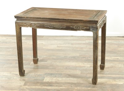 Lot 270 - A 19TH CENTURY CHINESE HARDWOOD ALTER TABLE