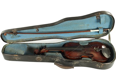 Lot 686 - AN ANTIQUE FRENCH CHILDS VIOLIN