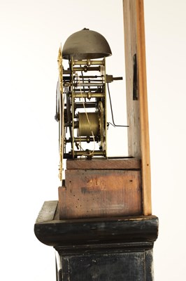 Lot 1255 - A LATE 17TH CENTURY EBONISED 10” EIGHT DAY LONGCASE CLOCK SIGNED NATHANIEL HODGES, LONDINI