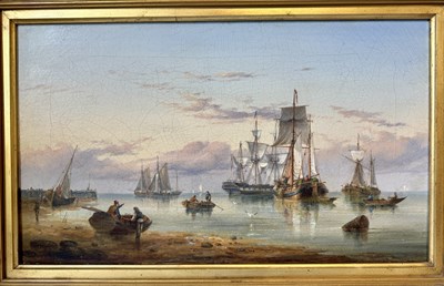 Lot 968 - HENRY REDMORE. BRITISH (1820-1887) MARITIME OIL ON CANVAS