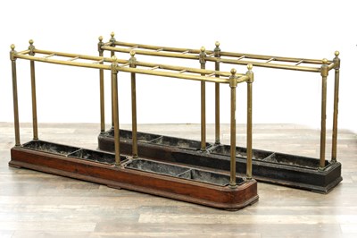 Lot 1744 - A LARGE PAIR OF 19TH CENTURY COUNTRY HOUSE STICK STANDS