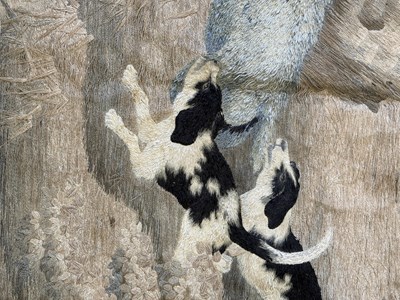 Lot 120 - A PAIR OF 19TH CENTURY JAPANESE WALL TAPESTRIES