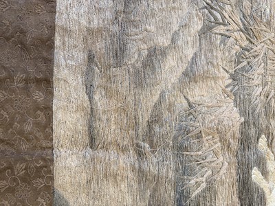 Lot 120 - A PAIR OF 19TH CENTURY JAPANESE WALL TAPESTRIES
