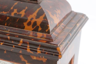 Lot 1543 - JOHN TOMLIN, LONDON. A FINE LATE 19TH CENTURY WILLIAM AND MARY STYLE TORTOISESHELL BRACKET CLOCK